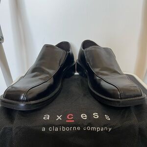 Men's Black Dress Shoes by Access - Slip-Resistant Sole